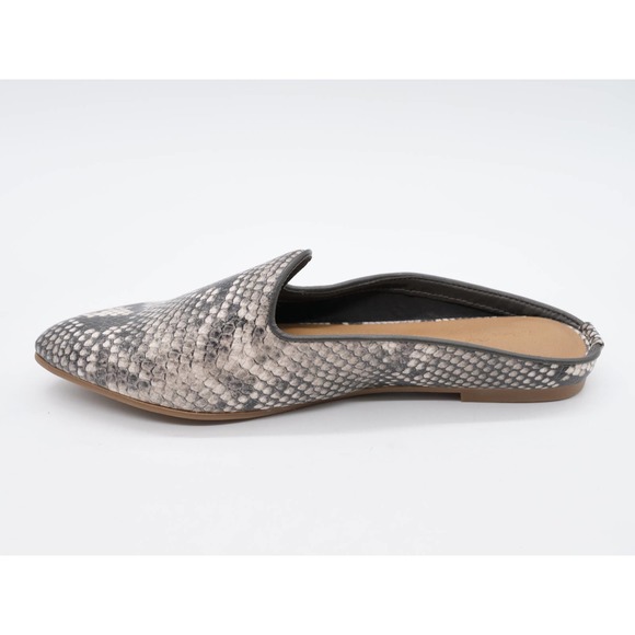 Universal Threads Mules Women 7 Snake Print Faux Leather Almond Toe Slip On Shoe - Picture 5 of 11